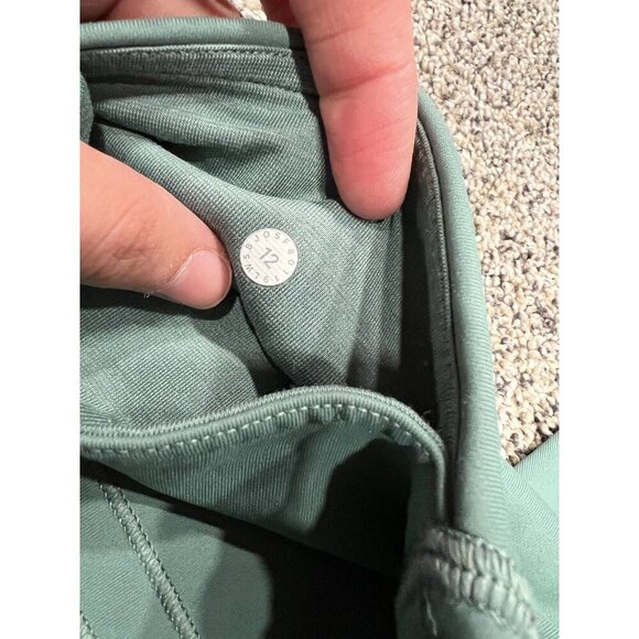 Lululemon Train Times 7/8 Pant *25" Green Smoke Size 12 - Picture 5 of 7
